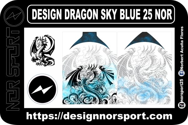DESIGN DRAGON SKY BLUE 25 NOR