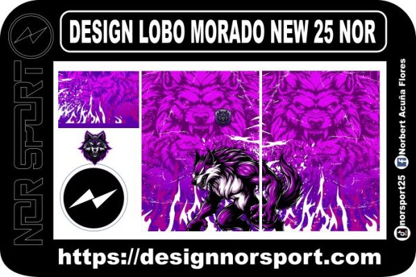 DESIGN LOBO MORADO NEW 25 NOR