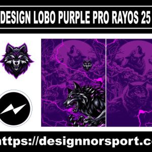 DESIGN LOBO PURPLE PRO RAYOS 25 NOR