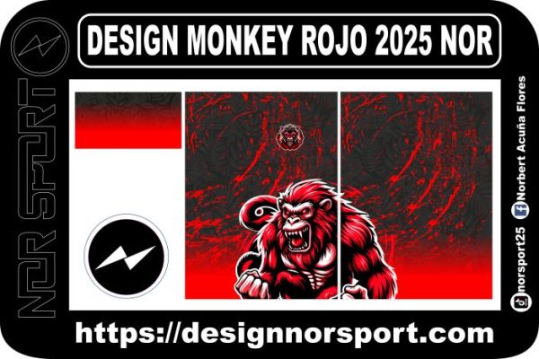 DESIGN MONKEY ROJO 2025 NOR