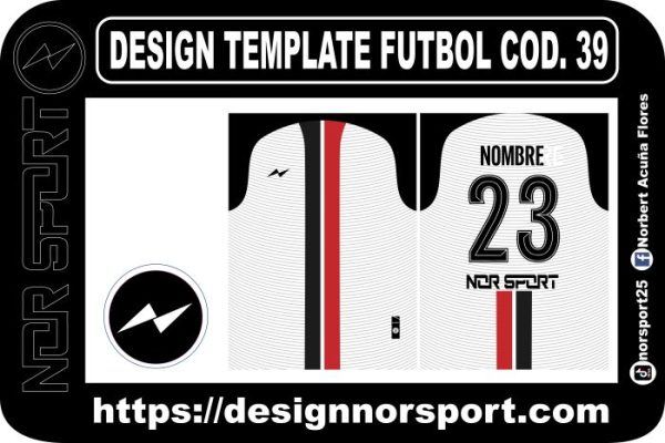 DESIGN TEMPLATE FUTBOL COD. 39
