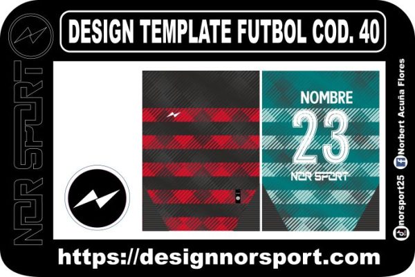 DESIGN TEMPLATE FUTBOL COD. 40