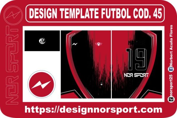 DESIGN TEMPLATE FUTBOL COD. 45