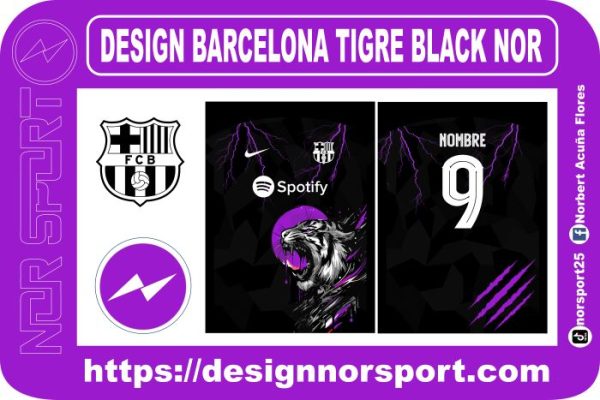 DESIGN BARCELONA TIGRE BLACK NOR