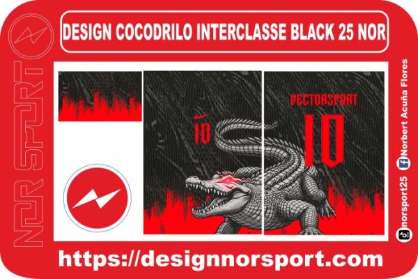 DESIGN COCODRILO INTERCLASSE BLACK 25 NOR