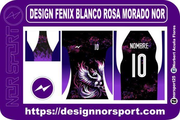 DESIGN FENIX BLANCO ROSA MORADO NOR