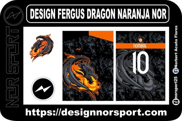 DESIGN FERGUS DRAGON NARANJA NOR