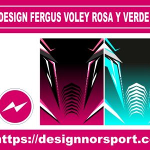 DESIGN FERGUS VOLEY ROSA Y VERDE NOR