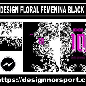DESIGN FLORAL FEMENINA BLACK NOR