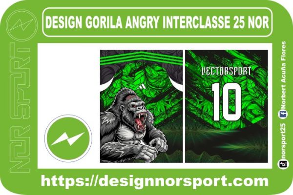 DESIGN GORILA ANGRY INTERCLASSE 25 NOR