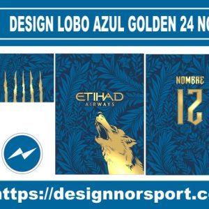 DESIGN LOBO AZUL GOLDEN 24 NOR