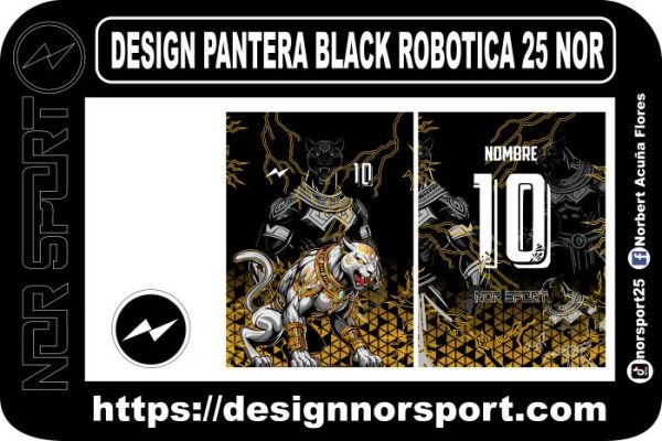 DESIGN PANTERA BLACK ROBOTICA 25 NOR