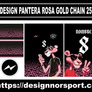 DESIGN PANTERA ROSA GOLD CHAIN 25 NOR