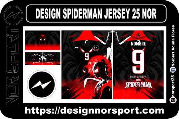 DESIGN SPIDERMAN JERSEY 25 NOR