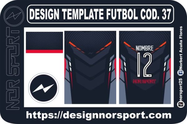 DESIGN TEMPLATE FUTBOL COD. 37