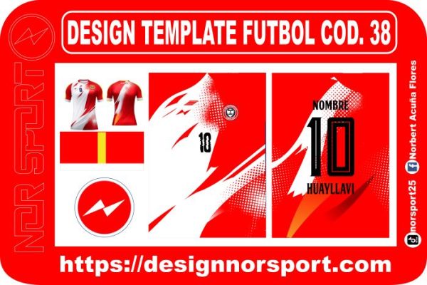 DESIGN TEMPLATE FUTBOL COD. 38