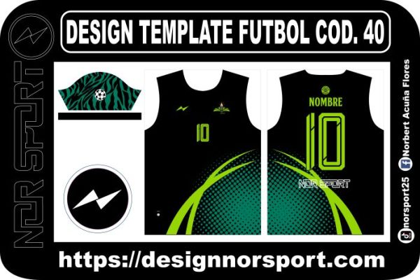 DESIGN TEMPLATE FUTBOL COD. 40