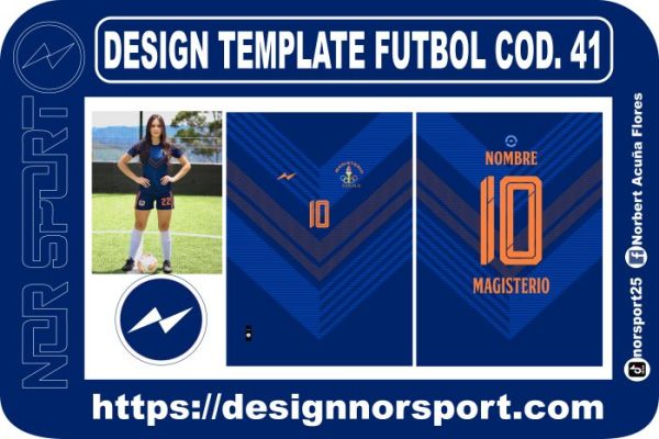 DESIGN TEMPLATE FUTBOL COD. 41