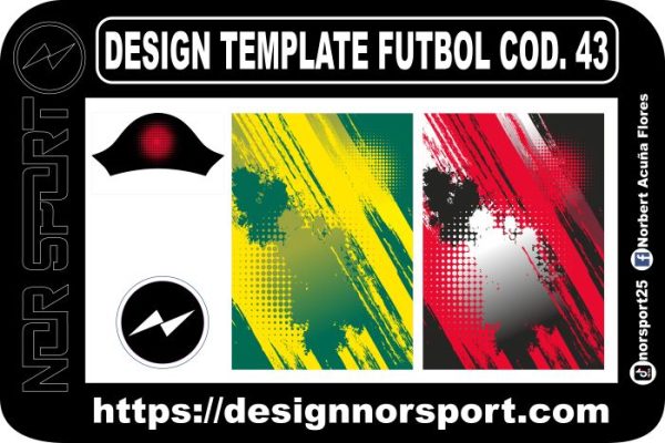 DESIGN TEMPLATE FUTBOL COD. 43
