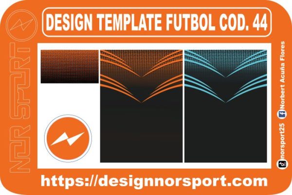 DESIGN TEMPLATE FUTBOL COD. 44