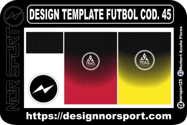 DESIGN TEMPLATE FUTBOL COD. 45