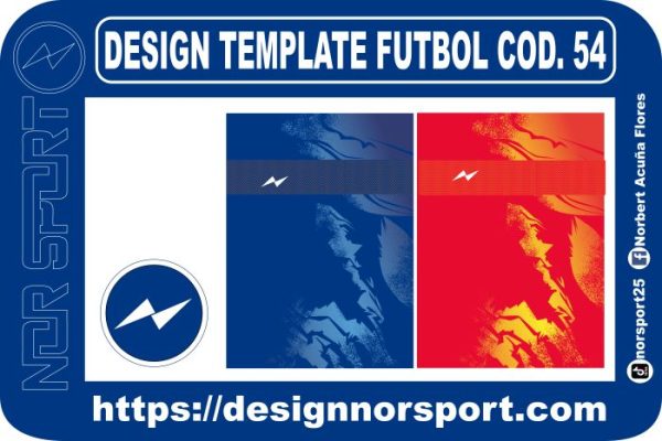 DESIGN TEMPLATE FUTBOL COD. 54
