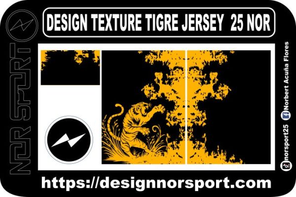 DESIGN TEXTURE TIGRE JERSEY  25 NOR