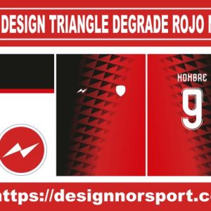 DESIGN TRIANGLE DEGRADE ROJO NOR