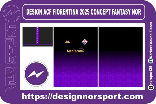 DESIGN ACF FIORENTINA 2025 CONCEPT FANTASY NOR
