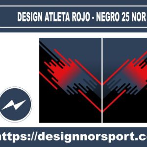 DESIGN ATLETA ROJO - NEGRO 25 NOR