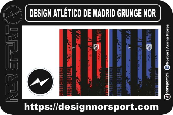 DESIGN ATLÉTICO DE MADRID GRUNGE NOR