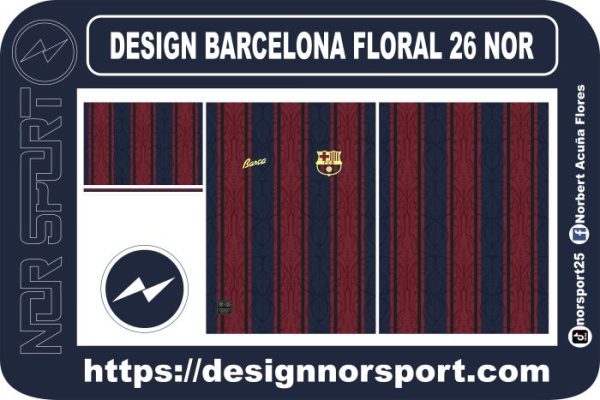 DESIGN BARCELONA FLORAL 26 NOR