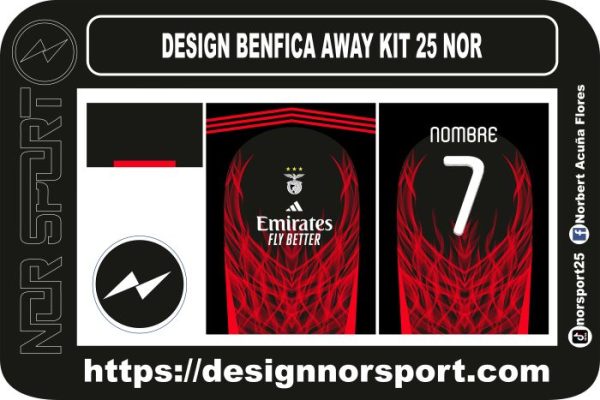 DESIGN BENFICA AWAY KIT 25 NOR