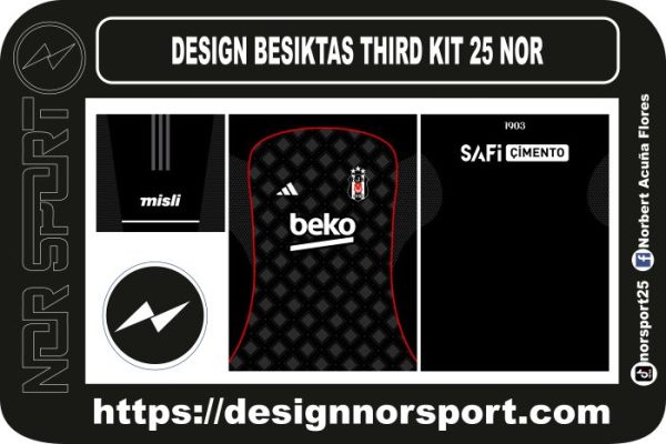 DESIGN BESIKTAS THIRD KIT 25 NOR
