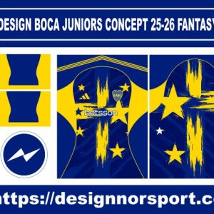 DESIGN BOCA JUNIORS CONCEPT 25-26 FANTASY NOR