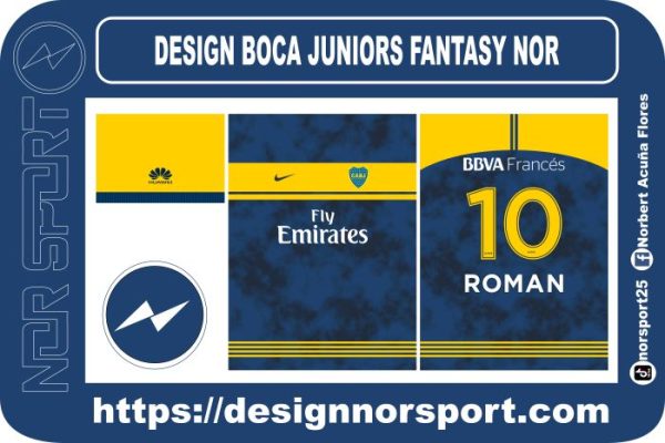 DESIGN BOCA JUNIORS FANTASY NOR
