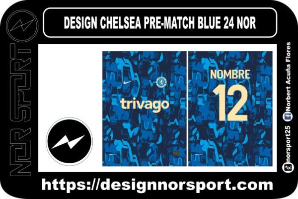 DESIGN CHELSEA PRE-MATCH BLUE 24 NOR
