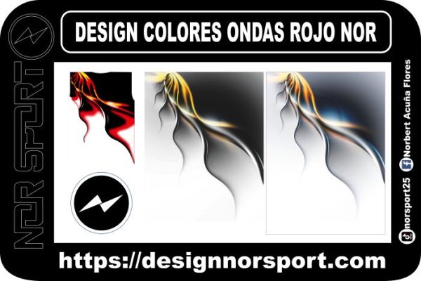 DESIGN COLORES ONDAS ROJO NOR