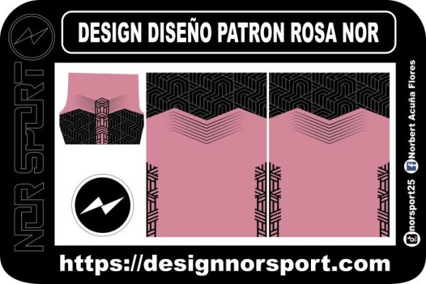 DESIGN DISEÑO PATRON ROSA NOR