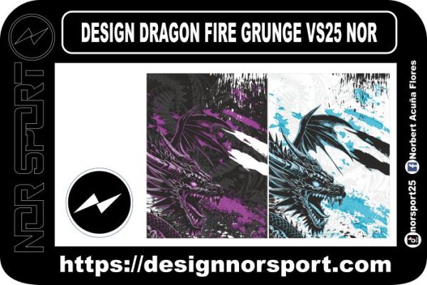 DESIGN DRAGON FIRE GRUNGE VS25 NOR