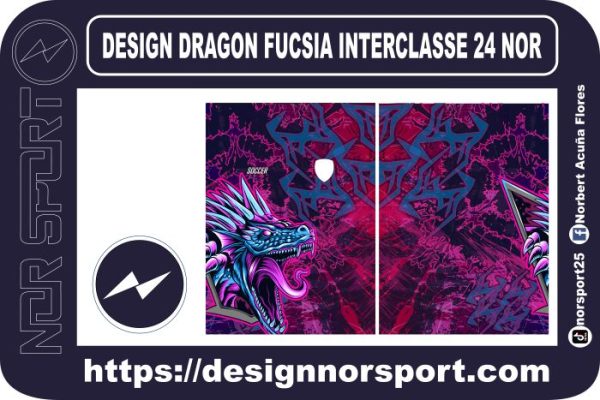 DESIGN DRAGON FUCSIA INTERCLASSE 24 NOR