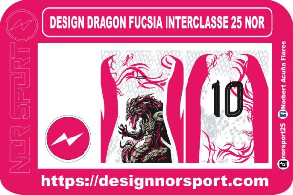 DESIGN DRAGON FUCSIA INTERCLASSE 25 NOR