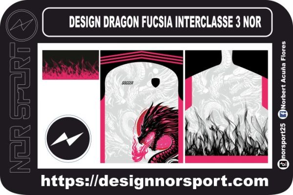 DESIGN DRAGON FUCSIA INTERCLASSE 3 NOR