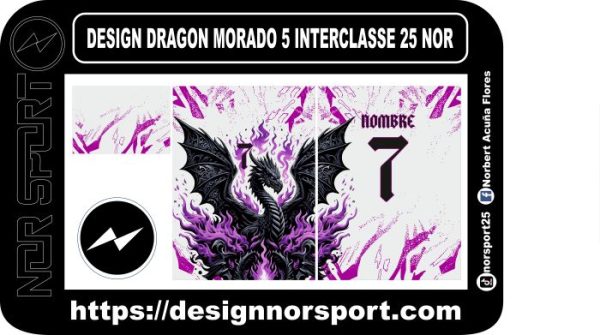DESIGN DRAGON MORADO 5 INTERCLASSE 25 NOR