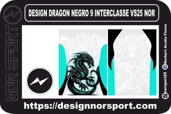 DESIGN DRAGON NEGRO 9 INTERCLASSE VS25 NOR