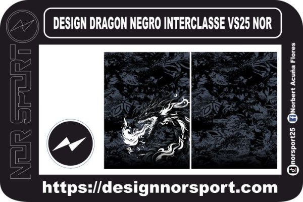 DESIGN DRAGON NEGRO INTERCLASSE VS25 NOR