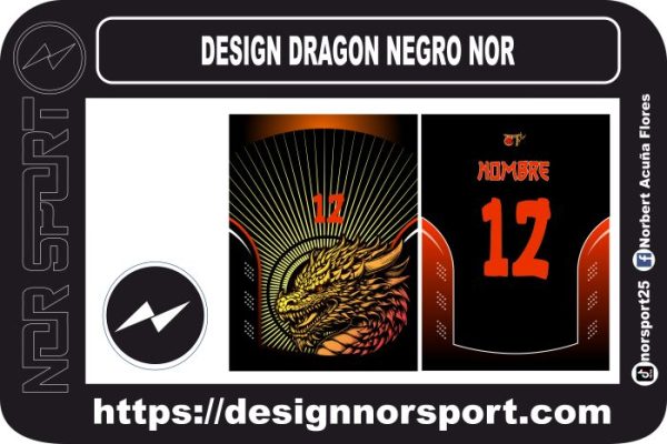 DESIGN DRAGON NEGRO NOR