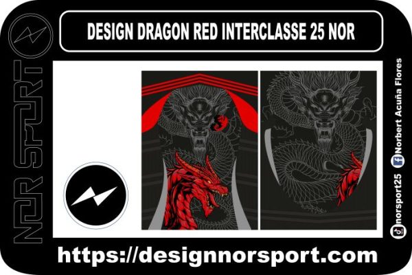 DESIGN DRAGON RED INTERCLASSE 25 NOR