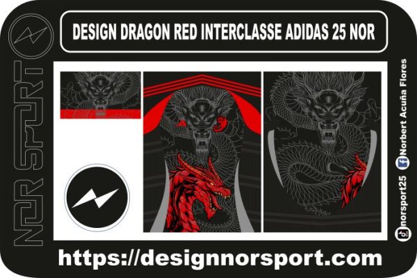 DESIGN DRAGON RED INTERCLASSE ADIDAS 25 NOR