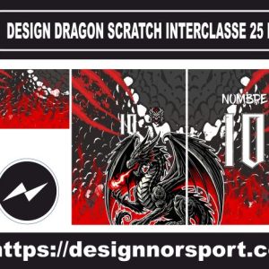 DESIGN DRAGON SCRATCH INTERCLASSE 25 NOR